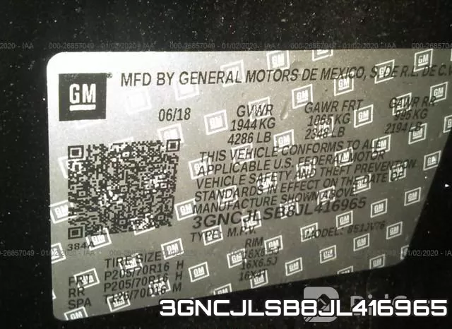 3GNCJLSB8JL416965 фото 7