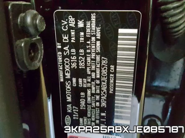 3KPA25ABXJE085787 фото 2