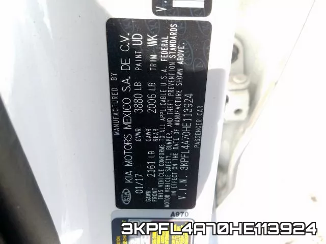 3KPFL4A70HE113924 фото 2