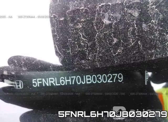 5FNRL6H70JB030279 фото 9