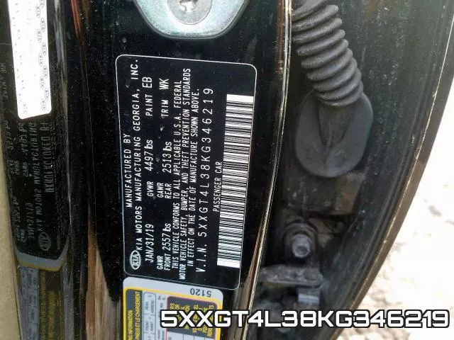 5XXGT4L38KG346219 фото 2