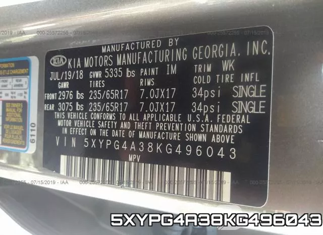 5XYPG4A38KG496043 фото 9