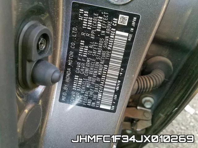 JHMFC1F34JX010269 фото 2