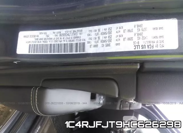 1C4RJFJT9HC626298 фото 8