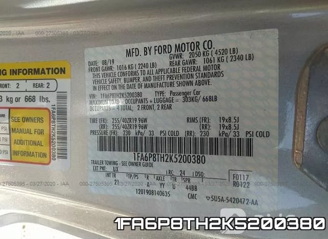 1FA6P8TH2K5200380 фото 7