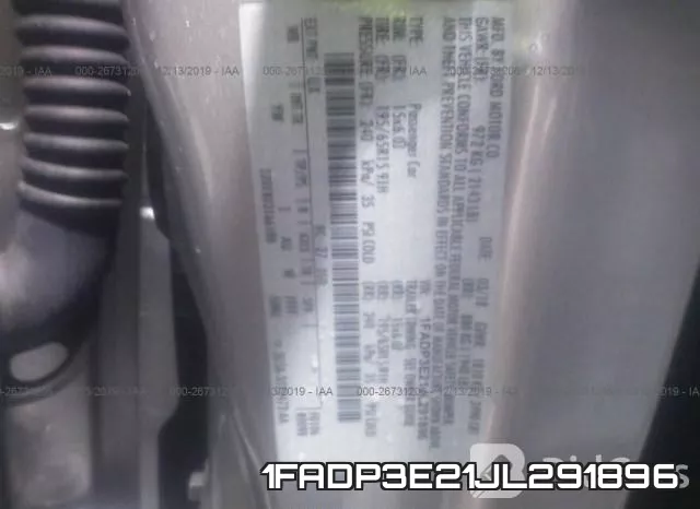 1FADP3E21JL291896 фото 8