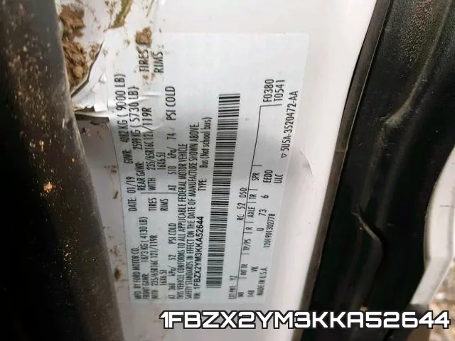 1FBZX2YM3KKA52644 фото 2