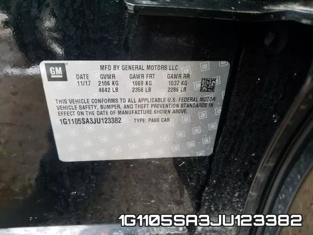 1G1105SA3JU123382 фото 2