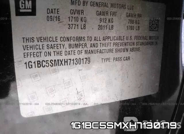 1G1BC5SMXH7130179 фото 7