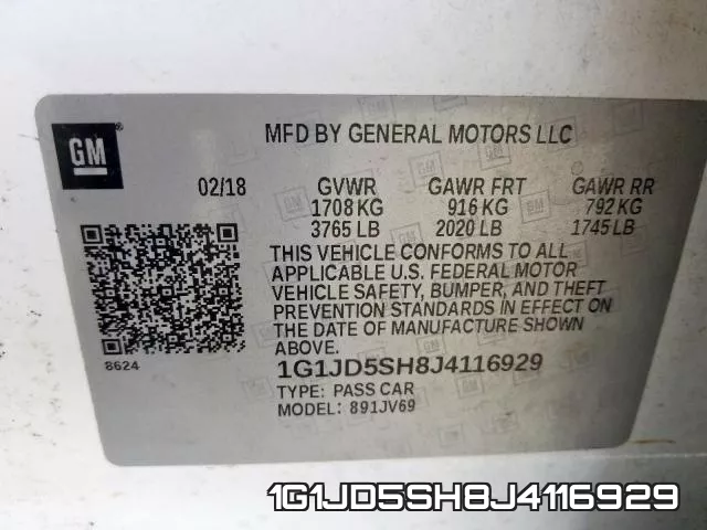 1G1JD5SH8J4116929 фото 2