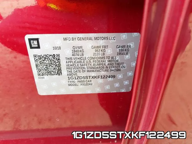 1G1ZD5STXKF122499 фото 2