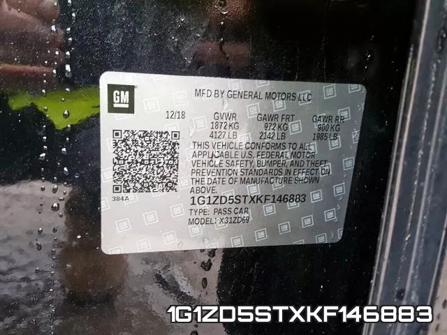 1G1ZD5STXKF146883 фото 2