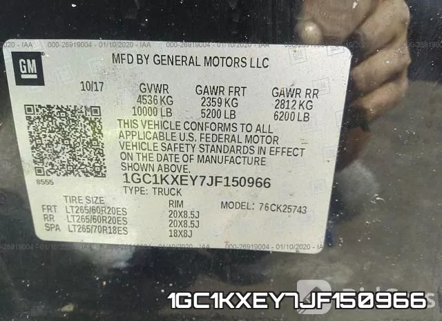 1GC1KXEY7JF150966 фото 8