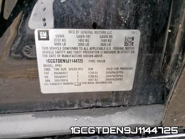 1GCGTDEN9J1144725 фото 2