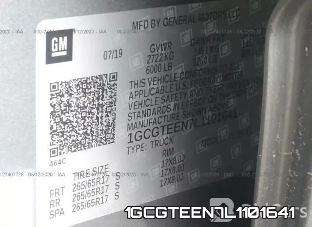 1GCGTEEN7L1101641 фото 7