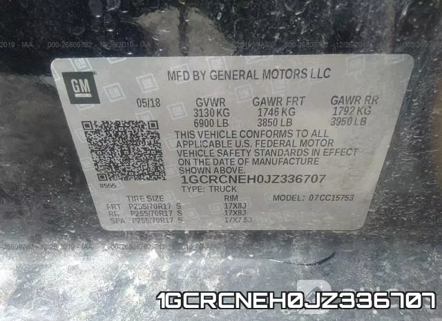 1GCRCNEH0JZ336707 фото 7
