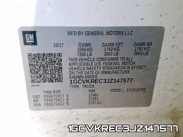 1GCVKREC3JZ147577 фото 2