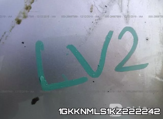 1GKKNMLS1KZ222242 фото 6