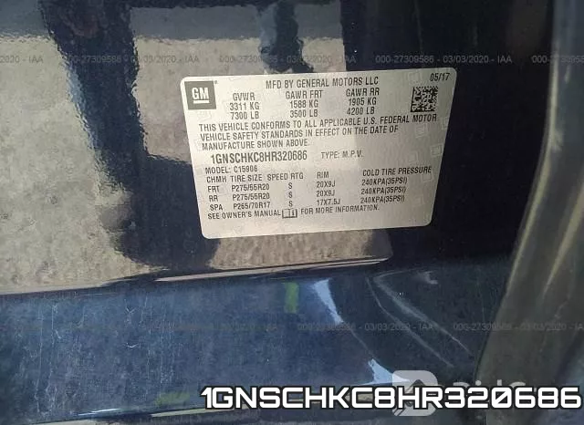1GNSCHKC8HR320686 фото 6