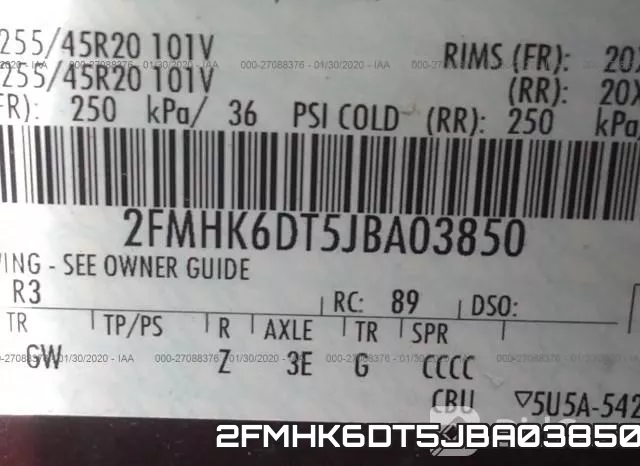 2FMHK6DT5JBA03850 фото 7