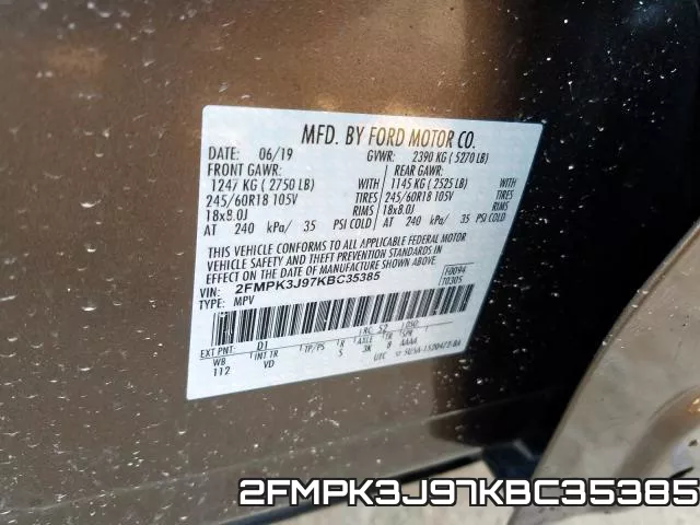 2FMPK3J97KBC35385 фото 2