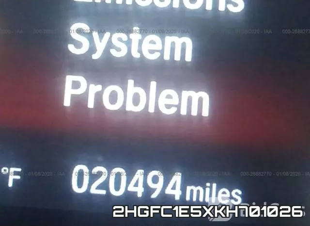 2HGFC1E5XKH701026 фото 6