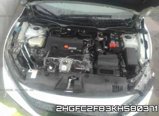 2HGFC2F83KH580371 фото 2