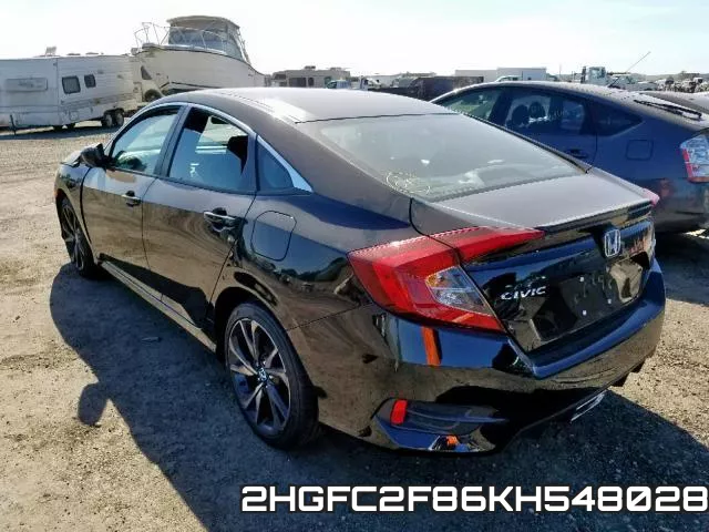 2HGFC2F86KH548028 фото 3