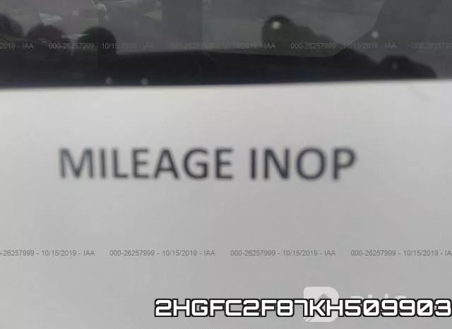 2HGFC2F87KH509903 фото 5