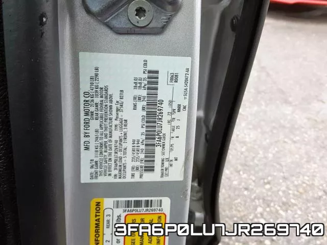 3FA6P0LU7JR269740 фото 2