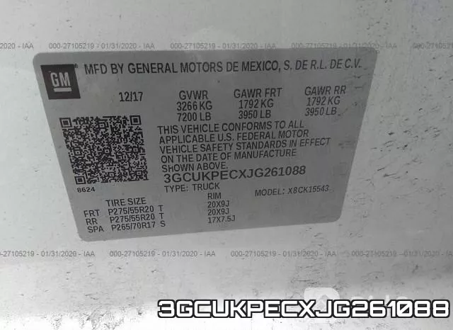 3GCUKPECXJG261088 фото 8