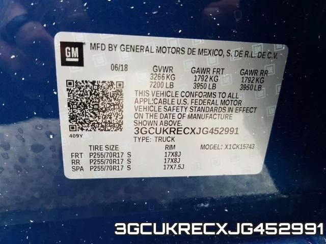 3GCUKRECXJG452991 фото 2
