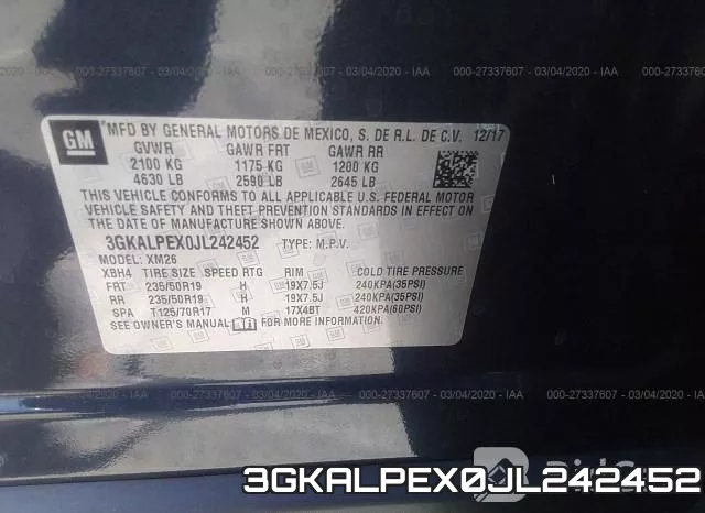 3GKALPEX0JL242452 фото 8