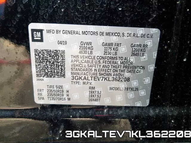 3GKALTEV7KL362208 фото 2