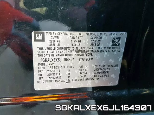 3GKALXEX6JL164307 фото 2