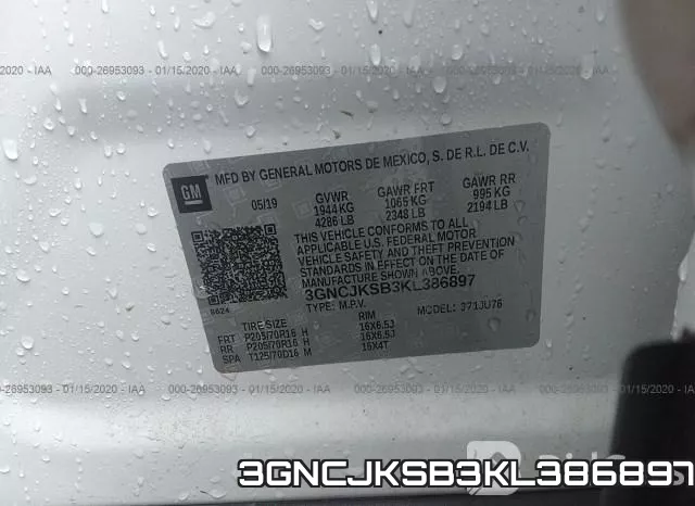 3GNCJKSB3KL386897 фото 6