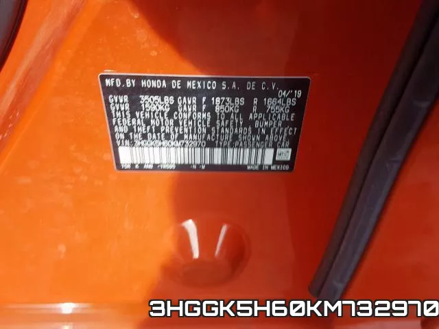 3HGGK5H60KM732970 фото 2