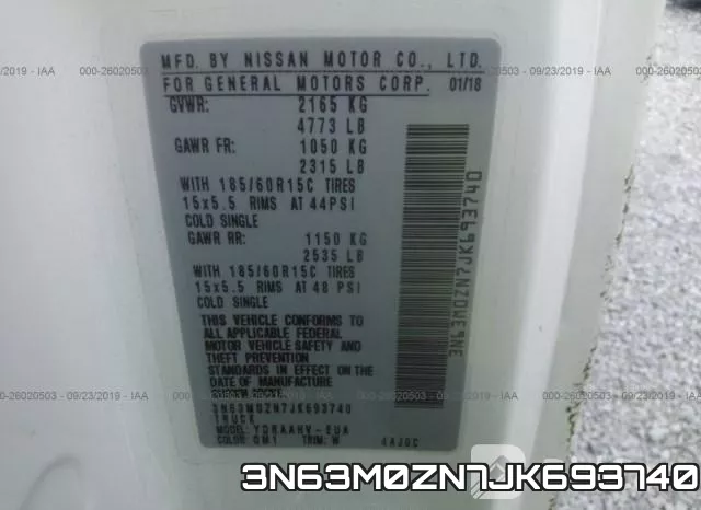 3N63M0ZN7JK693740 фото 6