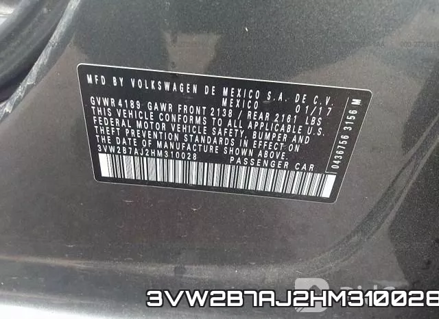 3VW2B7AJ2HM310028 фото 7