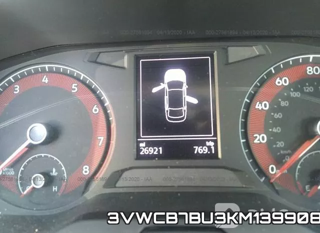 3VWCB7BU3KM139908 фото 8