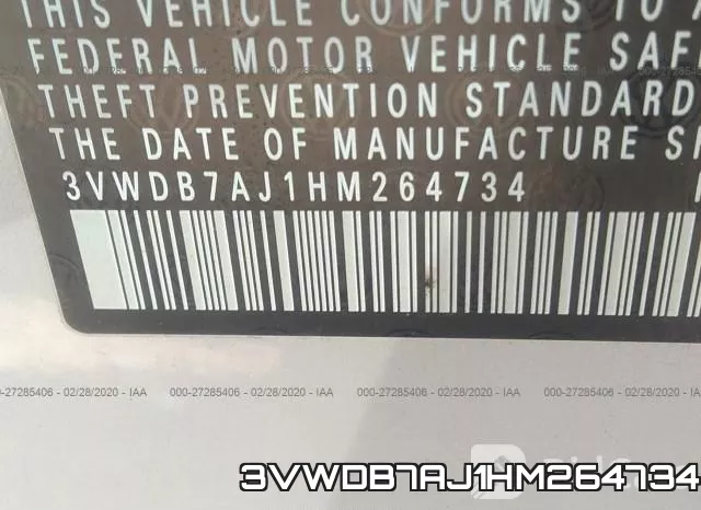 3VWDB7AJ1HM264734 фото 7