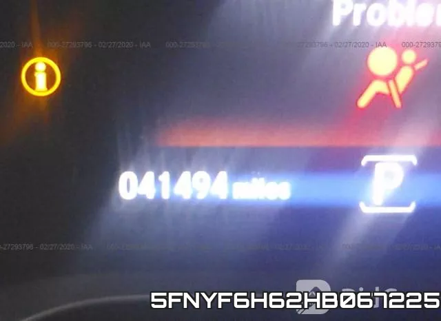 5FNYF6H62HB067225 фото 7