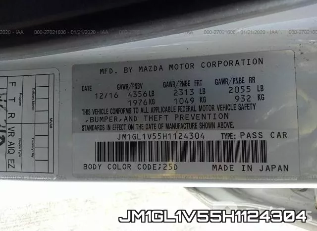 JM1GL1V55H1124304 фото 7
