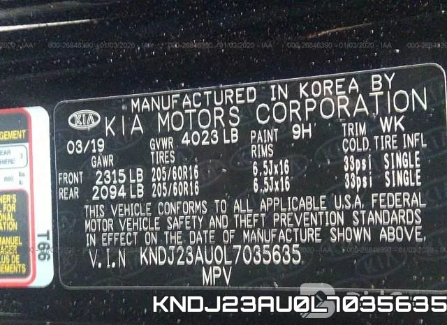 KNDJ23AU0L7035635 фото 8