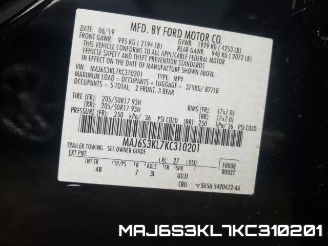 MAJ6S3KL7KC310201 фото 2