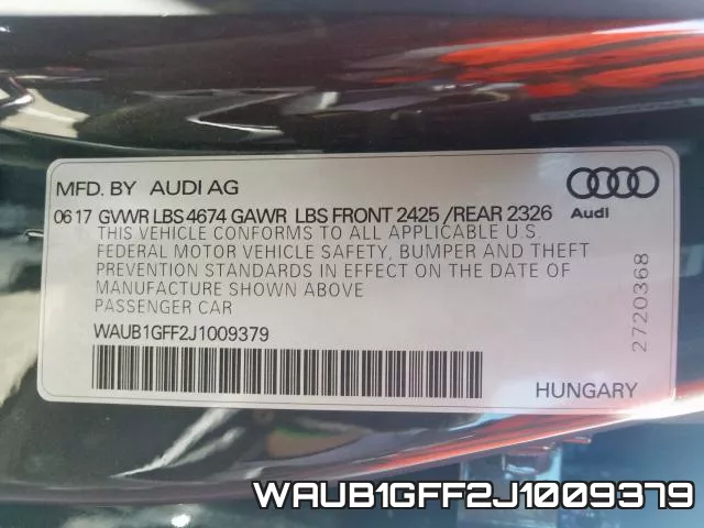 WAUB1GFF2J1009379 фото 2