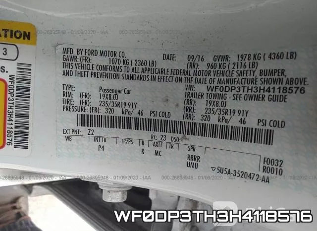 WF0DP3TH3H4118576 фото 7