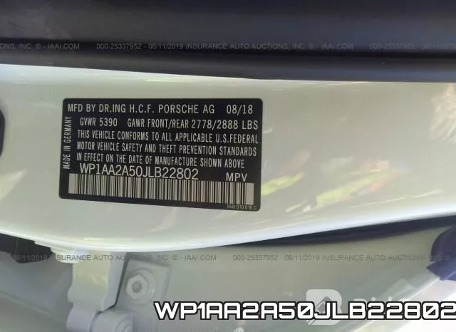 WP1AA2A50JLB22802 фото 5