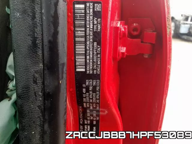 ZACCJBBB7HPF53089 фото 2
