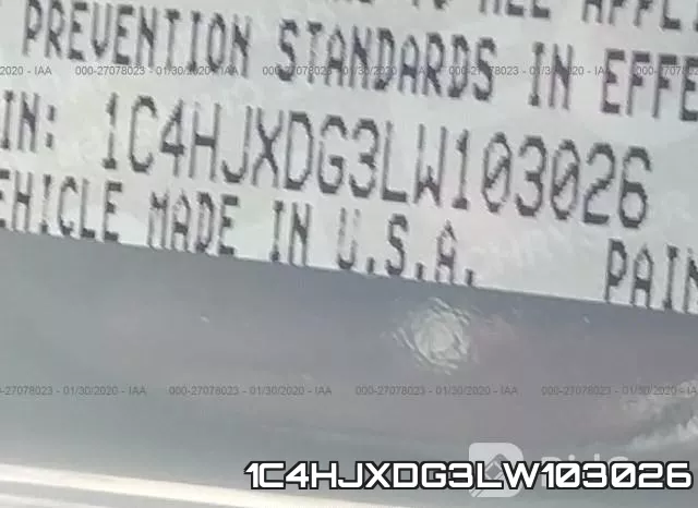 1C4HJXDG3LW103026 фото 8